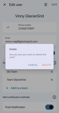 Delete User