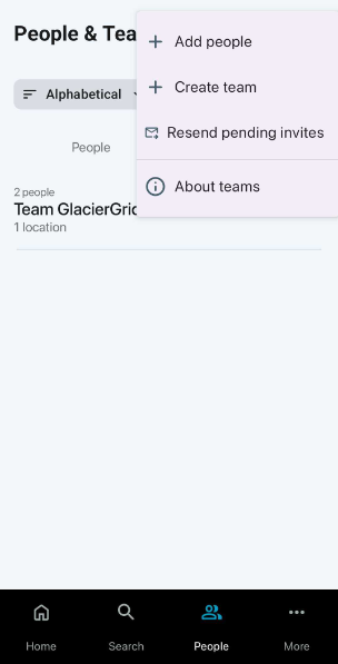 Mobile App Add Team 2