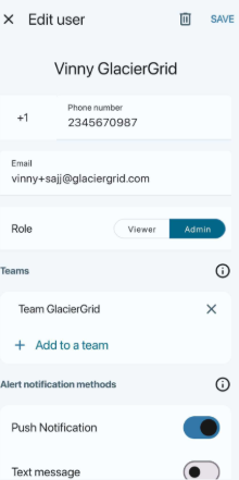Mobile App User Details