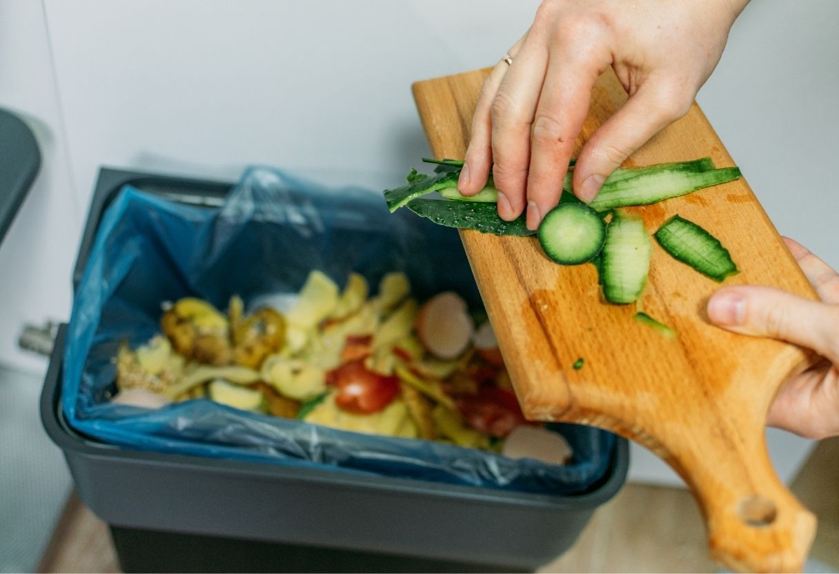 Food scraps and waste getting thrown away
