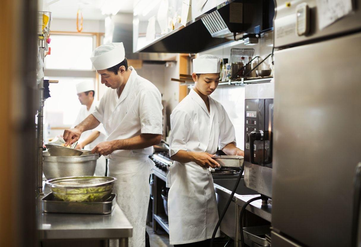 Busy kitchen