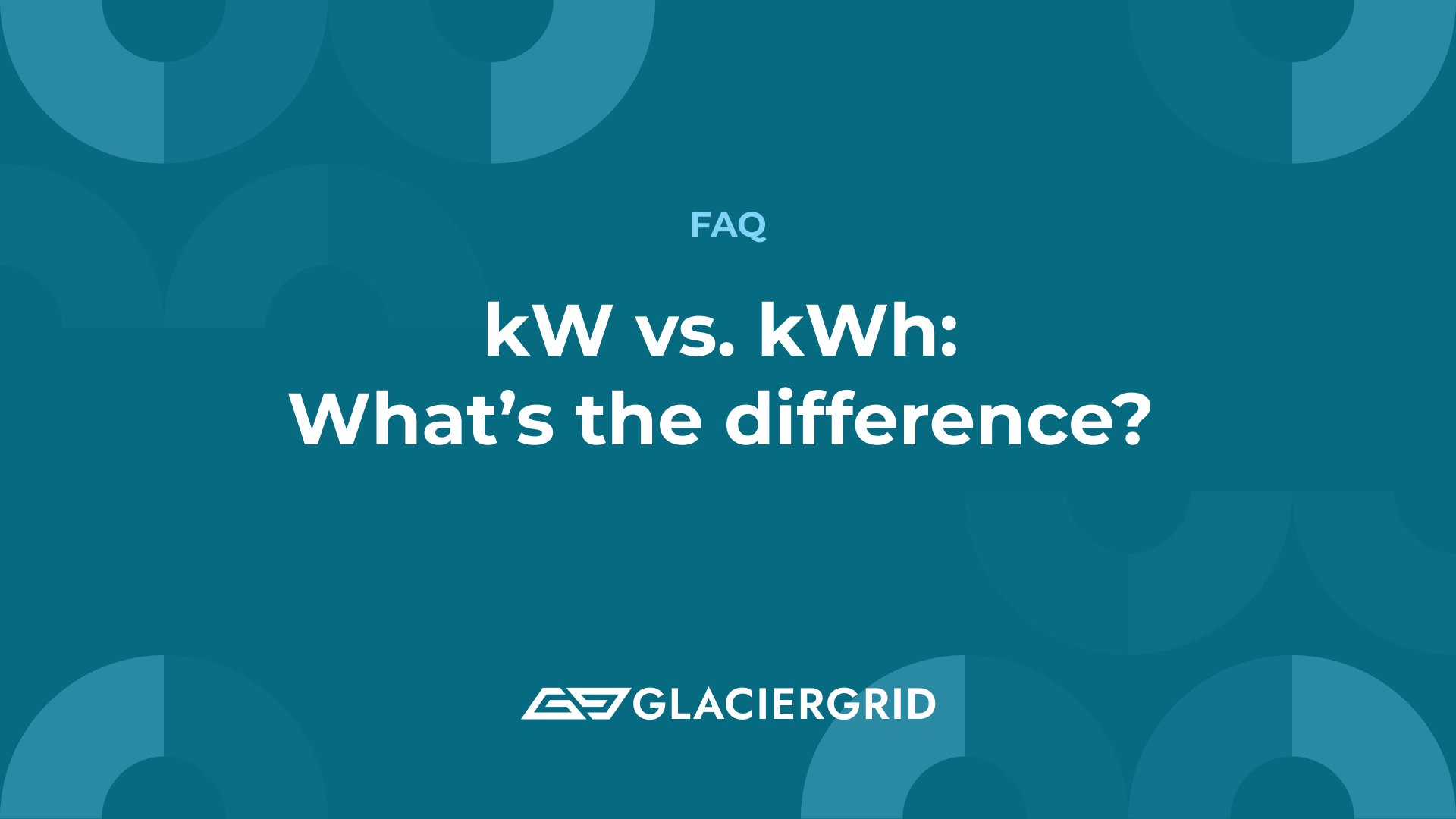 kW vs kWh